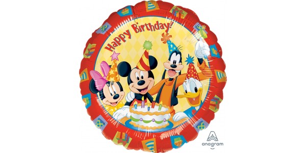 17" Mickey & Friends Happy Birthday