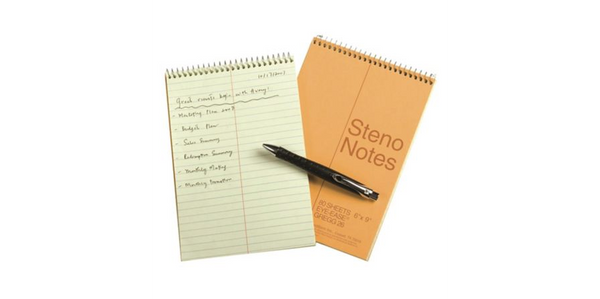 Steno 速記簿 6吋 x 9吋 - 每本70張紙