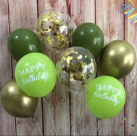 Birthday Grand Set- Green/Dark Green/Gold